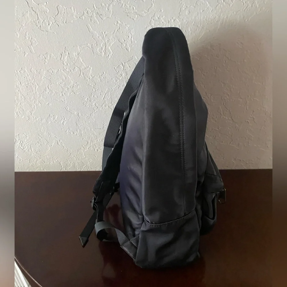 Alexander Wang Black Nylon Canvas Backpack Bag Large Travel Office School men